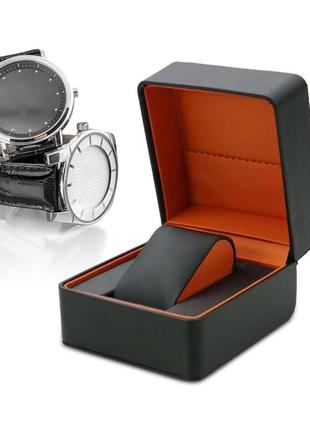 Скринька для зберігання годинника зі pu шкіри чорний ( код: ibw893b )2 фото