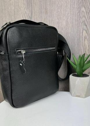 Чоловіча шкіряна сумка-планшетка + гаманець із натуральної шкіри набір, подарунковий комплект для чоловіка3 фото