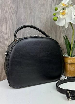 Женская замшевая сумка клатч на плечо стиль майкл корс черная, мини сумочка натуральная замша8 фото