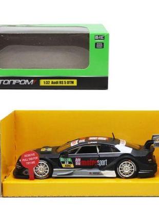 Машинка металлическая "audi rs 5 dtm" из серии "автопром" (черная)