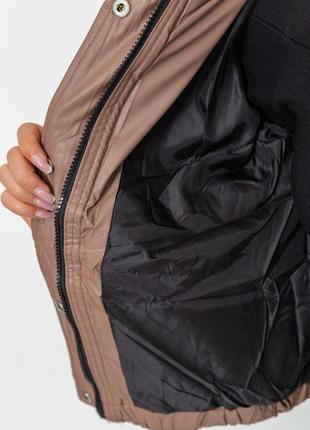 Куртка жіноча демісезонна екошкіра, колір мокко, 214r7297 фото