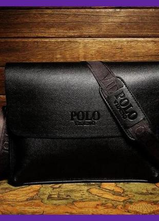 Качественная мужская сумка для документов polo