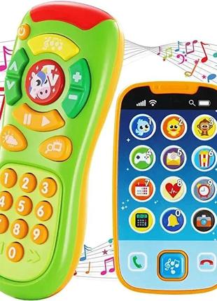 Дитячий іграшковий телефон joyin + пульт дистанційного керування та смартфон із музикою