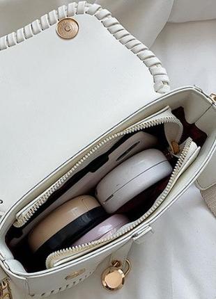 Необычная женская мини сумочка клатч на плечо, яркая маленькая сумка бананка эко кожа3 фото