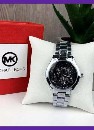 Жіночий наручний годинник michael kors якісний . брендовий годинник із браслет золотистий сріблястий