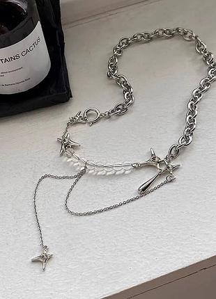 Прикраса оригінального фасону зі вставками y2k