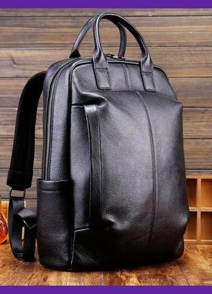 Большой мужской кожаный рюкзак сумка 2 в 1 трасформер, сумка-рюкзак для мужчин из натуральной кожи