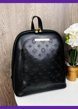 Модный женский рюкзак черный, сумка-рюкзак женская трансформер 2 в 1