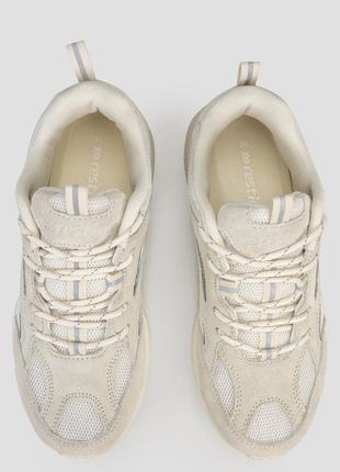 Кросівки низькі жіночі літні бежеві сітка китай restime — розмір 36 (23,5 см) (модель: resttwb24202zbe)6 фото
