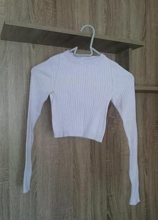 Кофта свитер джемпер bershka женский с длинными рукавами xs (40 - 42)