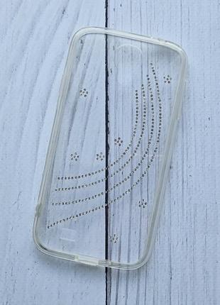 Чехол для samsung galaxy s4 (i9500) силиконовый, пластиковый, прозрачный