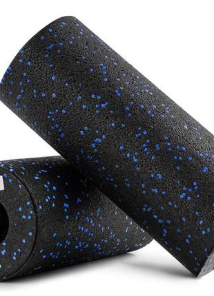 Роллер масажер (валик, ролик) гладкий hop-sport epp 33см hs-p033yg чорно-синій3 фото