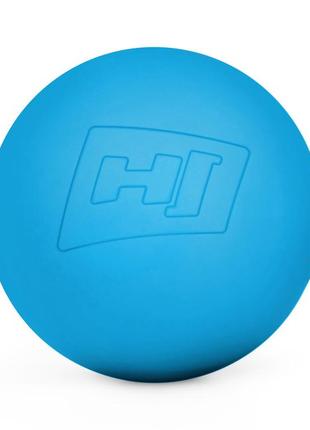Силиконовый массажный мяч 63 мм hop-sport hs-s063mb голубой