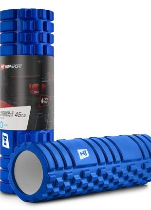 Роллер масажер (валик, ролик) hop-sport eva 45см синій