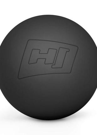 Силиконовый массажный мяч 63 мм hop-sport hs-s063mb черный