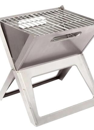 Гриль вугільний bo-camp notebook - fire basket compact silver