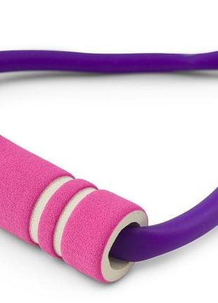 Эспандер резиновый с ручками hop-sport hs-l042yg фиолетовый