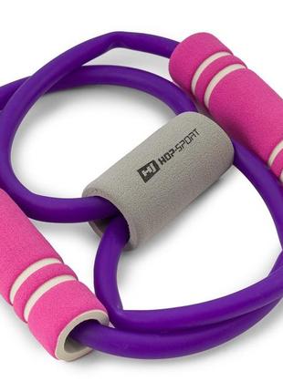 Эспандер резиновый с ручками hop-sport hs-l042yg фиолетовый3 фото