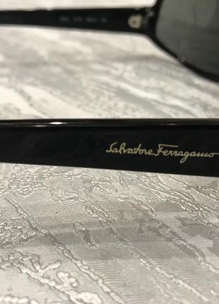 Чёрные солнечные очки salvatore  ferragamo unisex3 фото