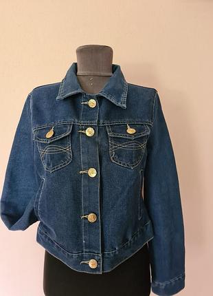 Джинсовий піджак укорочееий