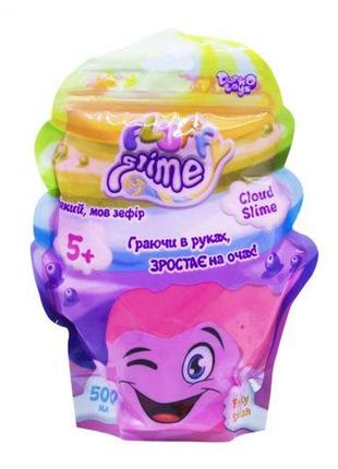 Слайм fluffy slime укр 500 г рожевий