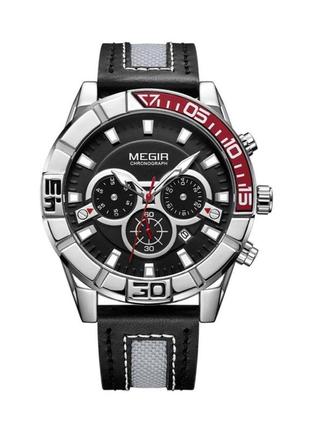 Часы megir red black mg2066 (ml2066gbk-1)