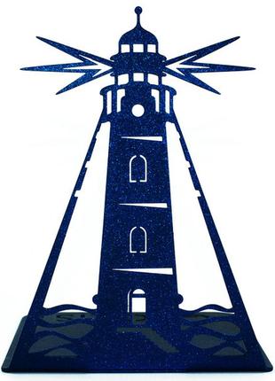 Упор для книг glozis lighthouse 16 х 12 см синий (g-038)