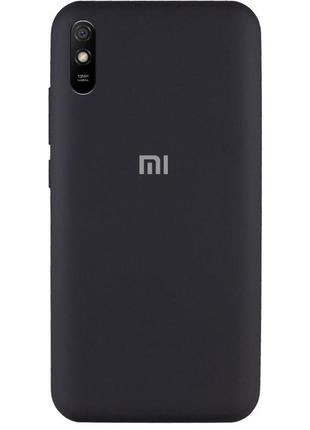 Чехол silicone cover full protective (aa) для xiaomi redmi 9a чорний / black