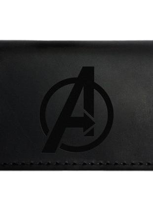 Обложка для автодокументов anchor stuff avengers черный (as150401-5)