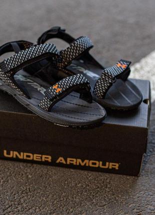 Мужские сандалии under armour fattire sandala x michelin black\grey