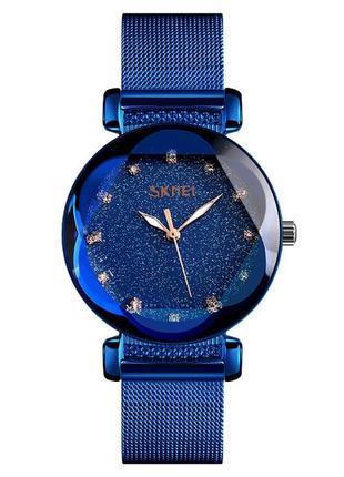 Годинник skmei 9188boxsbl blue steel belt box (9188boxsbl)1 фото