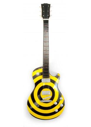 Гитара миниатюра дерево guitar gl spiral yellow 24 см желтый (dn29838)