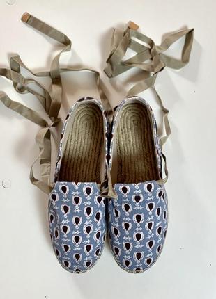 Эспадрильи jil sander navy летние2 фото