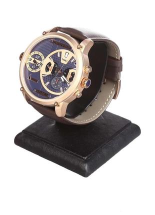 Часы guanqin gs19076 cl gold-blue-brown (gs19076gblbr)