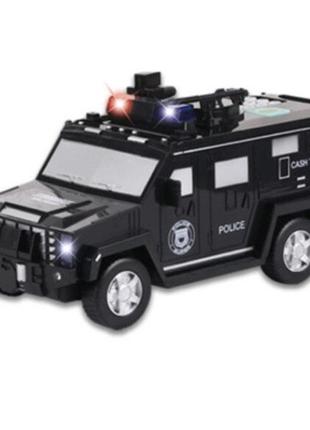 Сейф машинка creative toys з кодовим замком і відбитком 30х15х14 см чорний hummer