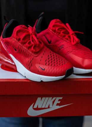 Женские кроссовки nike air max 270 white\red