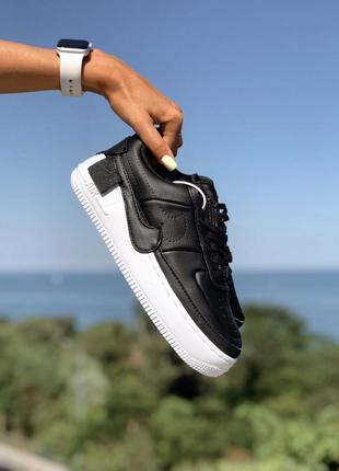 Nike air force jester black / white 🆕 женские кроссовки найк аир форс🆕  черные/белые3 фото
