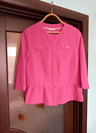 Рожевий піджак батал