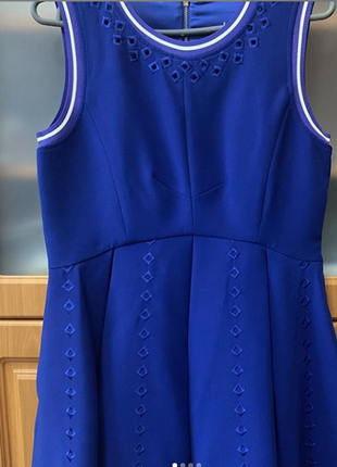 Платье красивый цвет синее электрик, новое в наличии4 фото