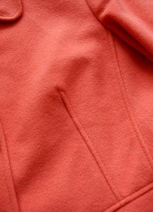 Теплый кашемировый пиджак коралловый пиджак, жакет3 фото