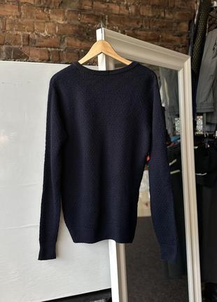 Дуже крута, оригінальна, кашемірова кофта armani jeans cashmere dark blue3 фото