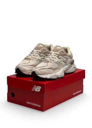 New balance 9060 beige sand - кроссовки мужские бежевые1 фото