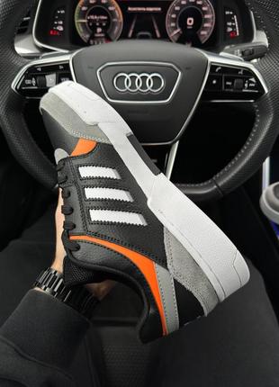 Adidas originals drop step black grey orange - кроссовки мужские черные10 фото