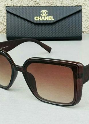 Жіночі сонцезахисні окуляри брендові коричневі з градієнтом