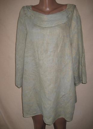 Лляна туніка італія розмір 3xl,