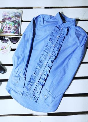 Жіноча блакитна сорочка