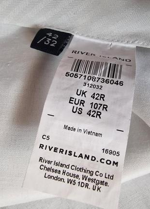 Брендові фірмові чоловічі англійські стрейчеві демісезонні брюки river island,оригінал,нові з бірками, великий розмір w42 l32анг.8 фото