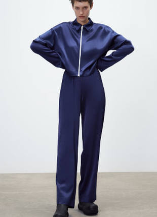 Костюм zara вільні штани та кофта зіпка  розмір s/м