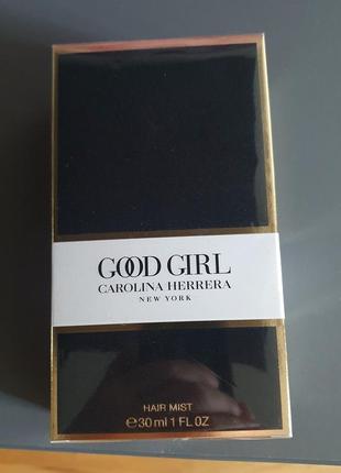 Carolina herrera good girl 30мл.парфумований міст для волосся1 фото