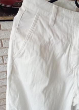 Шикарні укорочені брюки, бриджі, білосніжні 383 фото